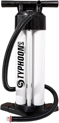 NIXY Bomba de mano SUP de doble cámara de alta presión para inflables, inflación de triple acción, ligera, portátil, máximo 29 psi