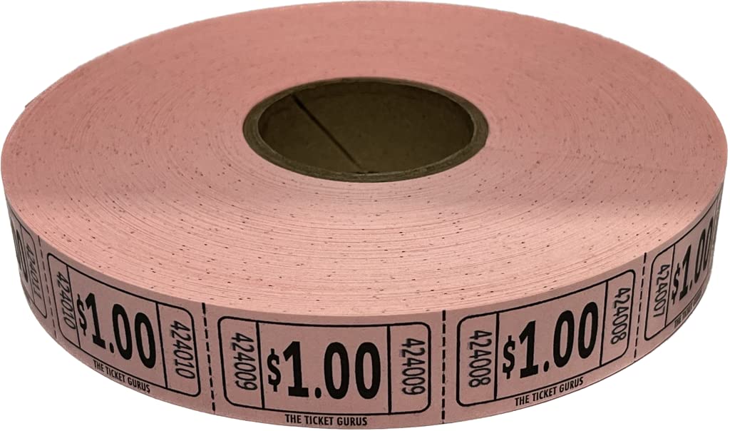 Rouleau de Tickets numérotés - 1 Euro HERLITZ Lot de 5000 ARC Registres Rouleau de Tickets numérotés - 1 Euro HERLITZ Lot de 5000 ARC Registres