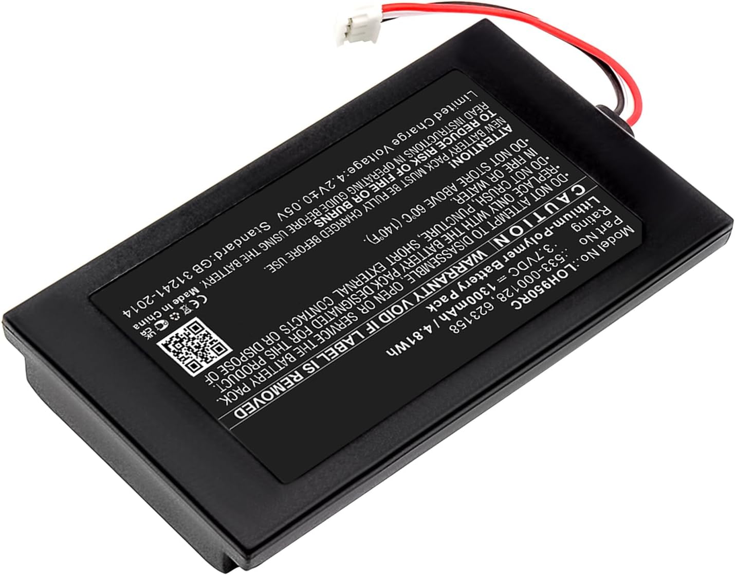 533-000128, 623158 Remote Control Battery Compatible for Logitech Harmony 950, Elite, 915-000260, 915-000257,