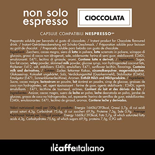 50 Capsules Chocolade - Compatibel met een Nespresso-apparaat - Il Caffè Italiano - Afbeelding 3