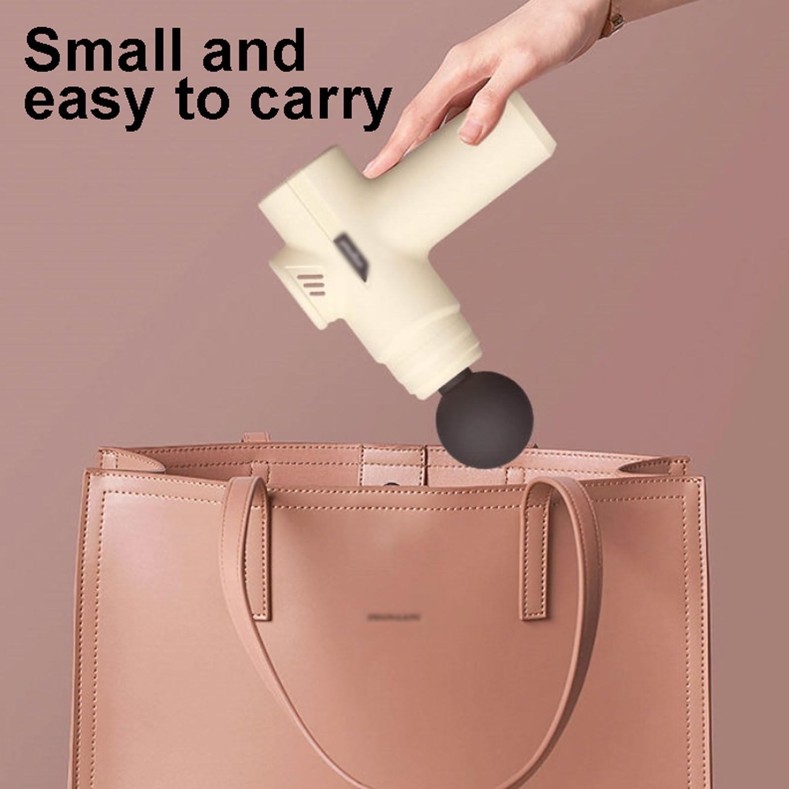 Muto Pistola for massaggio in plastica con 6 velocità e 4 testine massaggianti, mini massaggiatore muscolare elettrico a percussione portatile ricaricabile compatto(Grey)