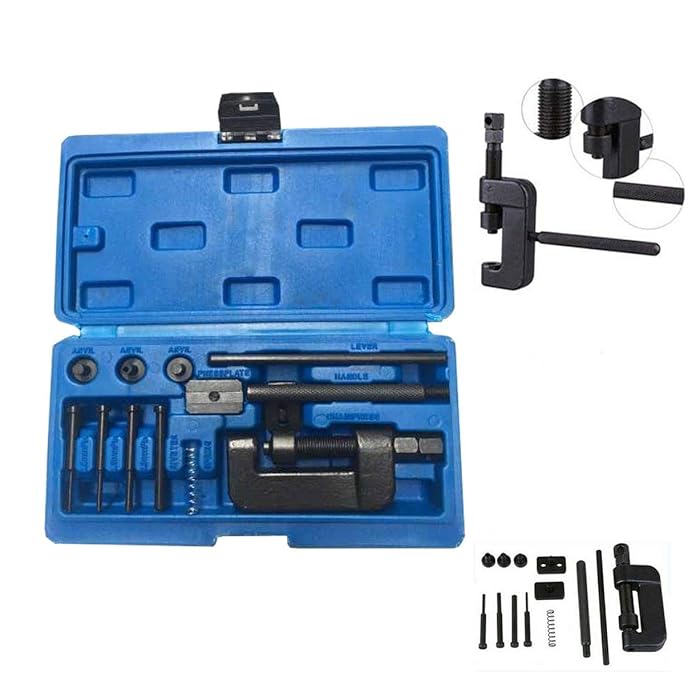 Buy SOFEDY Motorcycle Chain Rivet Tool Kit 13Piece Set with Blue