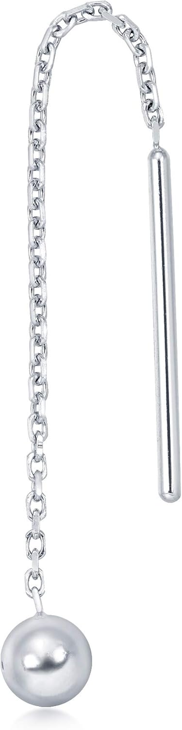 Chow Sang Sang 950 Platinum Single Dangle Earring 89179E (Sold Single Not Pair)