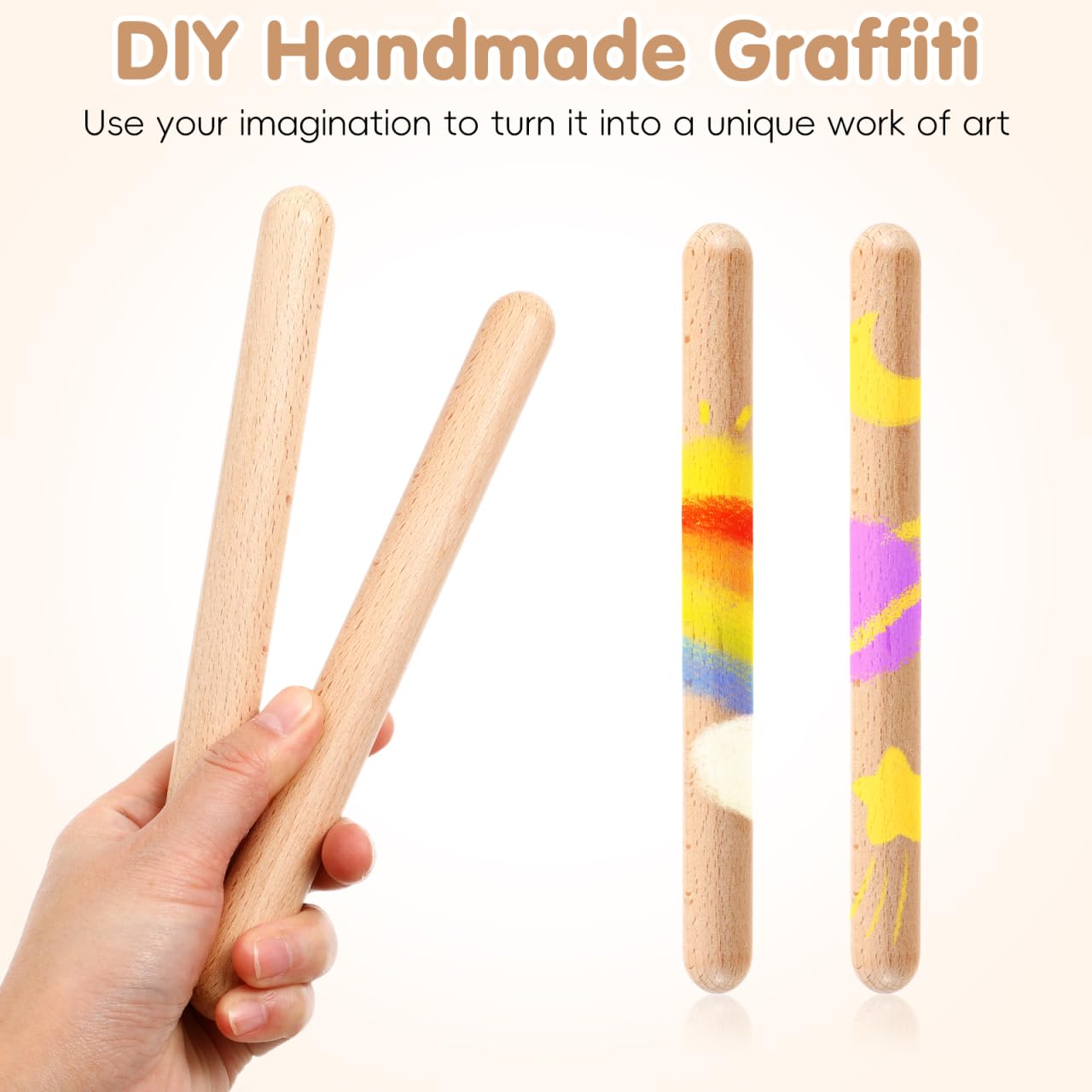ibasenice Set di legnetti sonori 20 pezzi Orff Strumenti musicali, realizzati in pregiato legno naturale, adatti ai bambini, ideali per lezioni di musica all'asilo e attività di gruppo