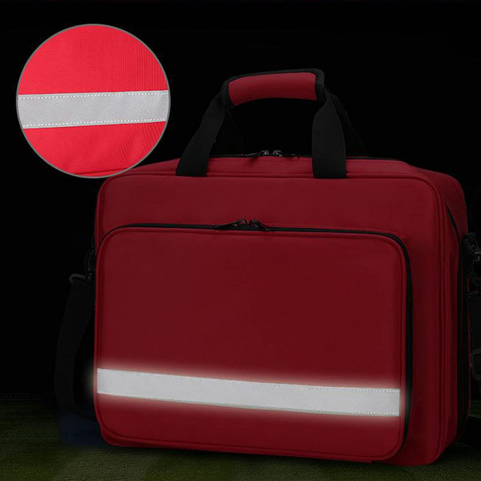 Mochila Botiquín de Primeros auxilio– De Emergencia Ideal para Actividades Al Aire Libre, Bicicleta, Camping, Viajes, Deportes,Mochila De Primeros Auxilios(Solo Bolsa)