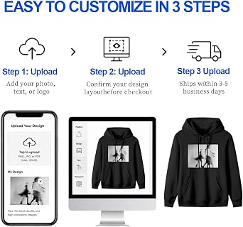 Custom Hoodie, Design Your Own Personalized Pullover for Men and Women