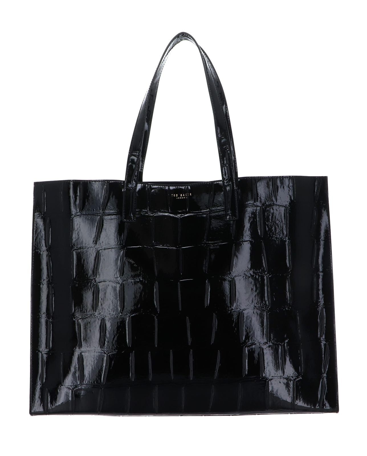 Ted Baker bolso shopper bolso de hombro Vivvien Croc Effect Icon Bag Black negro