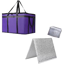 Bodaon 1PK Removable Hard Bottom for 23"W x 14"D Bag, -Large Foldable Insulated Plate for Reusable Grocery Shopping Bags, Sturdy Supporter for Food Delivery Cooler Bag, Board for Catering Doordash