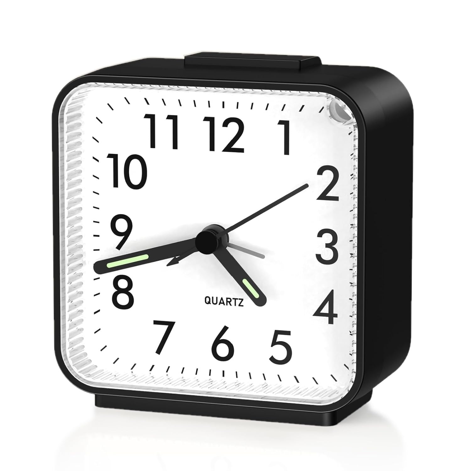 ORIA Analog Alarm Clock Battery Operated Analog Travel Clock Small Bedside Clock with Night Light Snooze Gradual Rise