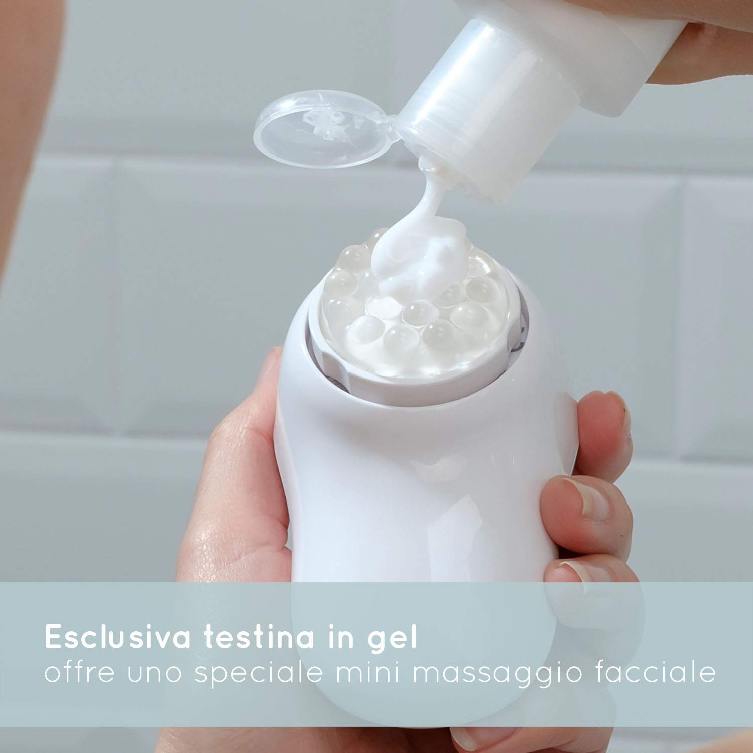 HoMedics Pureté Plus+ Cepillo de Limpieza Facial Multi Sónico con Analizador de Piel vía App para una Limpieza profunda, Hidratación y Exfoliación - Controla Niveles de Agua y Aceite de la Cara