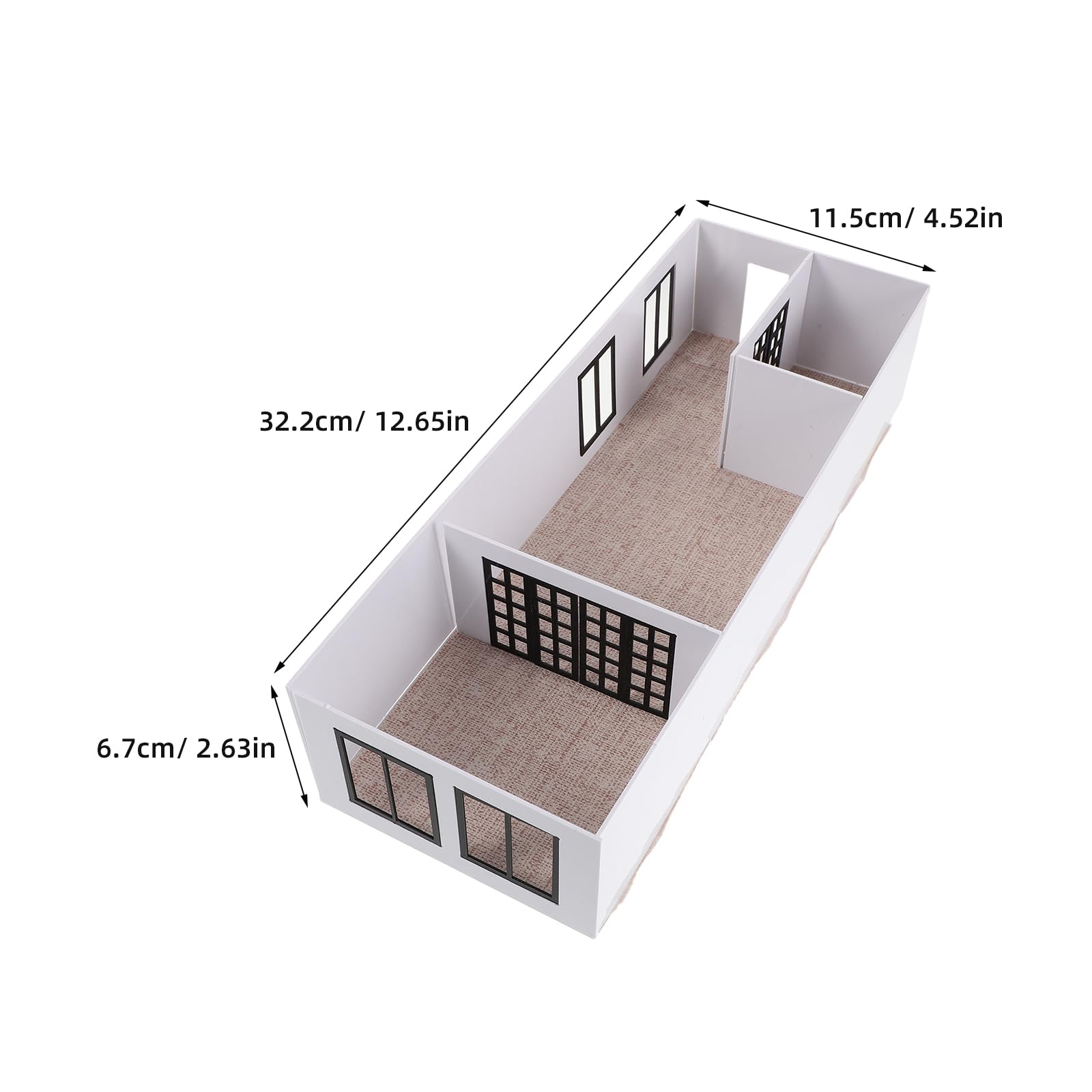Modello Appartamento 1: 50 Bianco in Abs e Acrilico