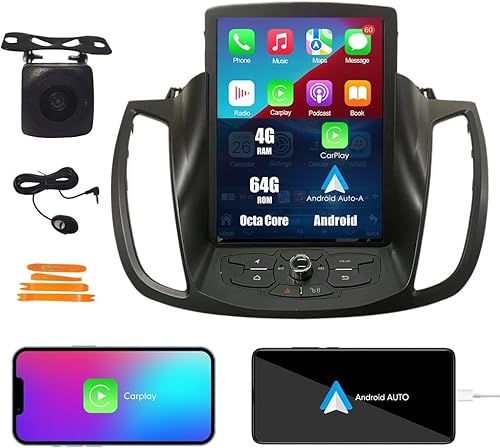 Miniatura 41 de Kunfine Coche CarPlay Android Navegación Automática Estéreo GPS Radio Reverse Cámara Pantalla 9 "IPS Pantalla Táctil Headunit Tablet Pad Media