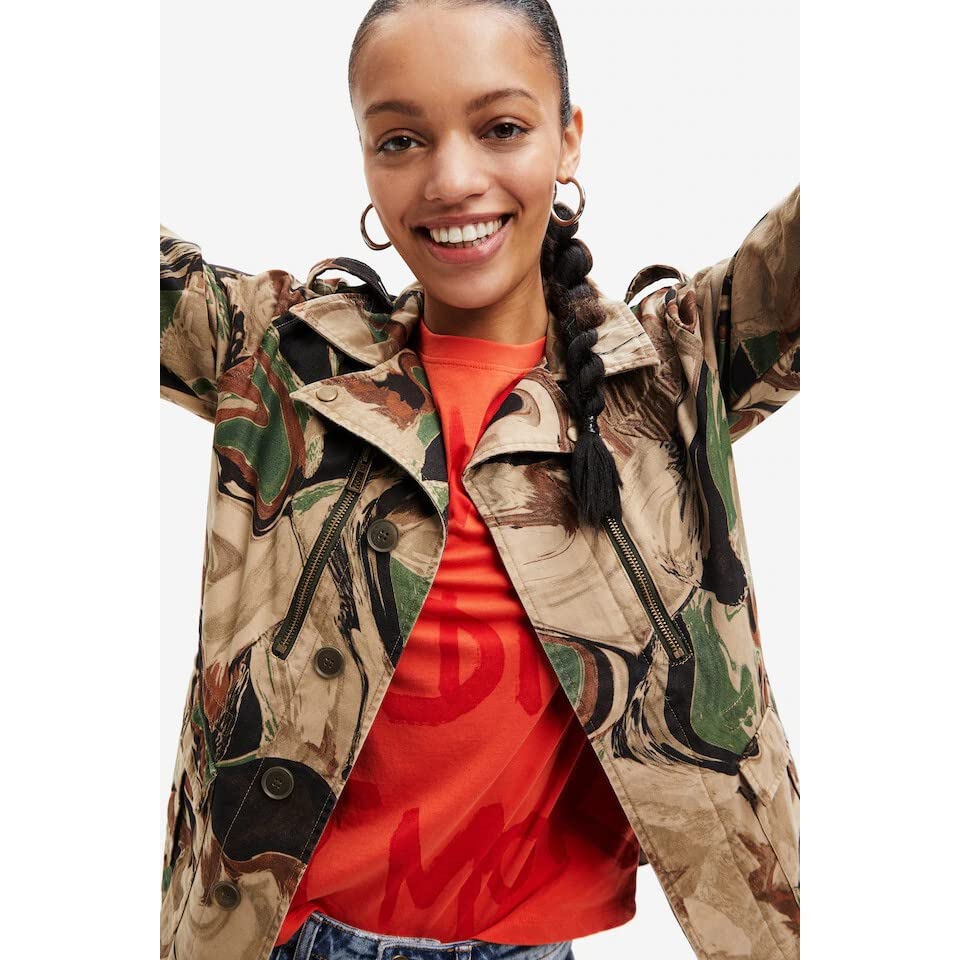 Desigual Women's Parka, Brown, XS