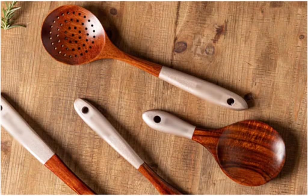 DUYHBAWRS-779 Thickened Anti-scalding Rice Spoon Frying Shovel Kitchenware Set Kitchen