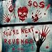 TMCCE Halloween Decoration Bloody Handprint Window Floor Clings Decals Stickers for Halloween Party Supplies - 6 Sheet