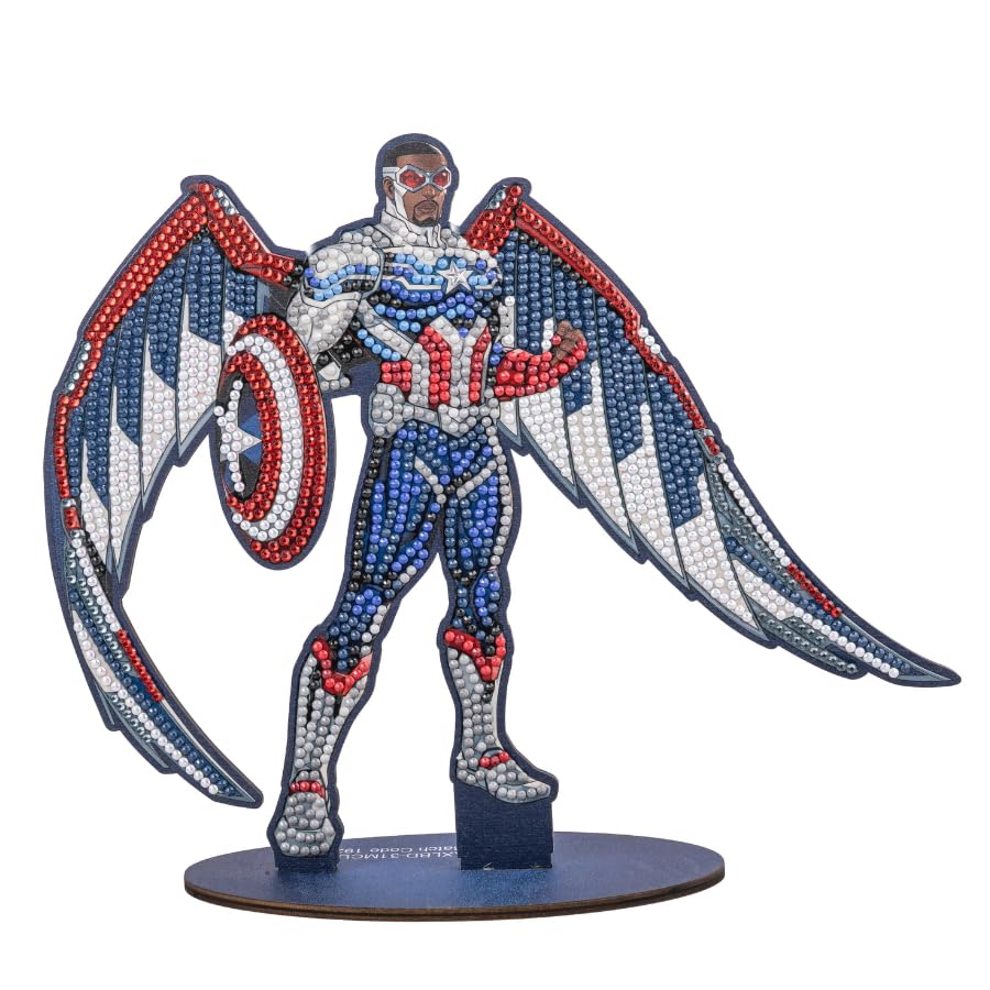 Cadeau anniversaire Marvel Falcon XL Crystal Art kit complet