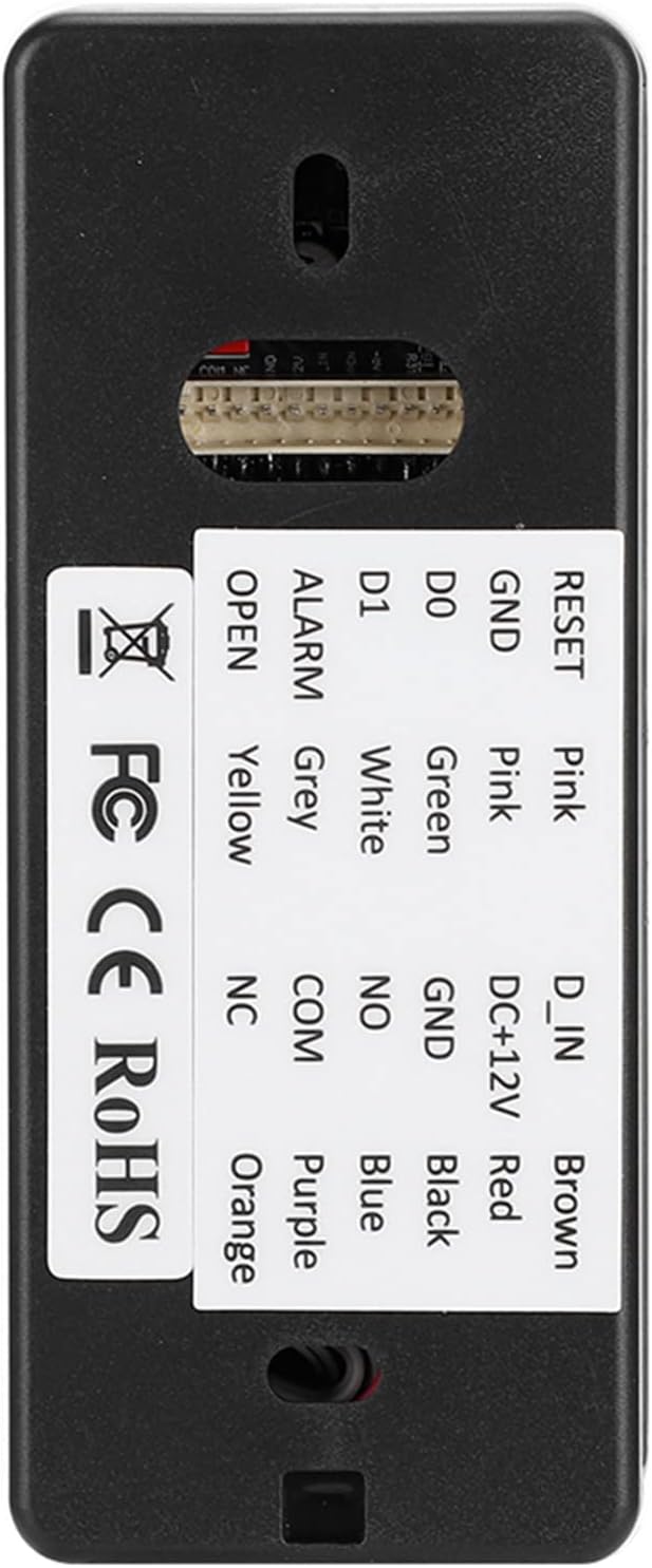 -Duty Metal Access Control Panel with 125kHz Card Reader, Fingerprint Scanner & Door Release — Secure Entry for Offices, Gates & Warehouses
