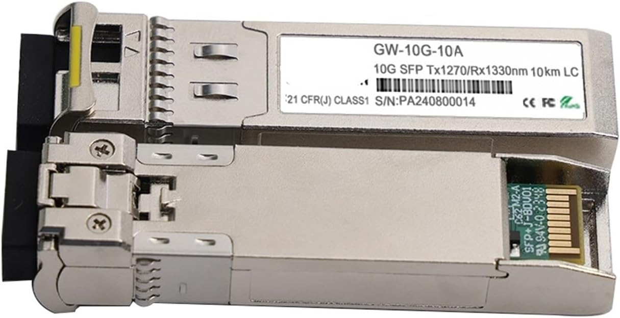 10G SFP+ Transceiver 10km 20km 1270/1330nm LC/UPC 10g sfp Single Module sfp Fiber Fully Compatible(20km-1pair)