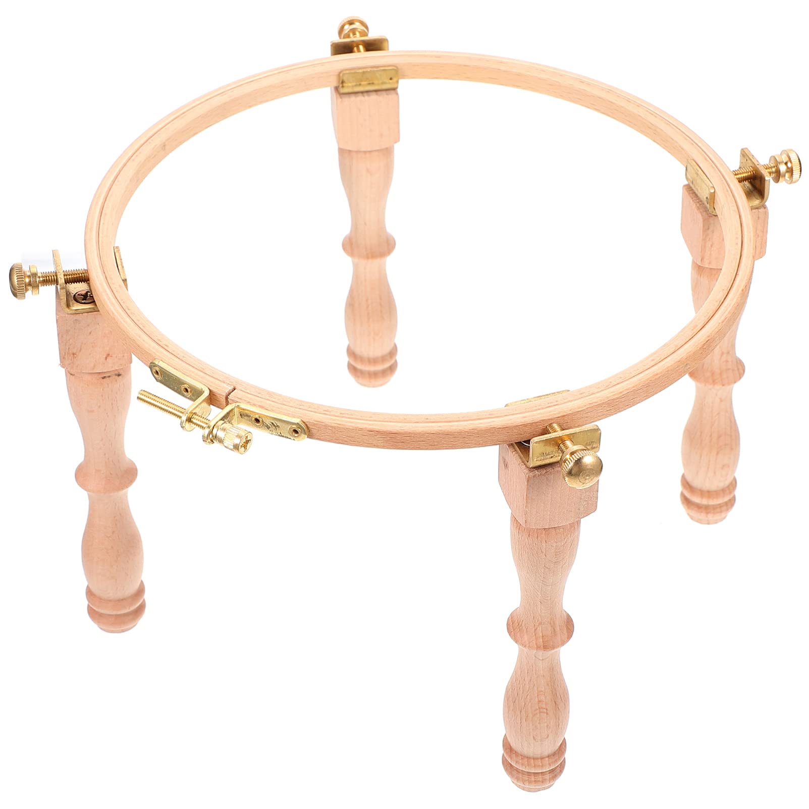 Ciieeo 1 Juego Bastidor De Bordado Soporte De Marco Anillo Aro De Bordado Cuadrado Mesa De Costura y Manos De Regazo Soporte De Madera Tapiz Manos