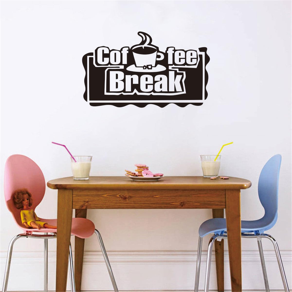 Stickers muraux café pour relooker facilement une cuisine sans peindre les murs