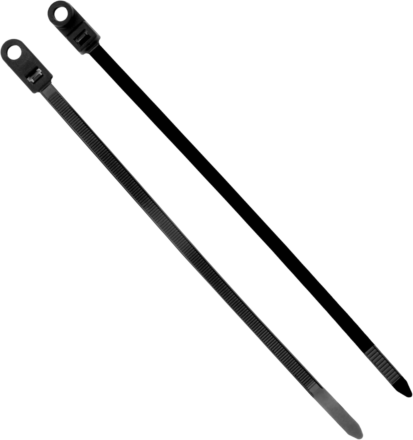 Conext Link 100 Nylon Cable Wire Zip Ties Mounting Hole Nail Screw 50 LBS 10" Inch Black （19190）