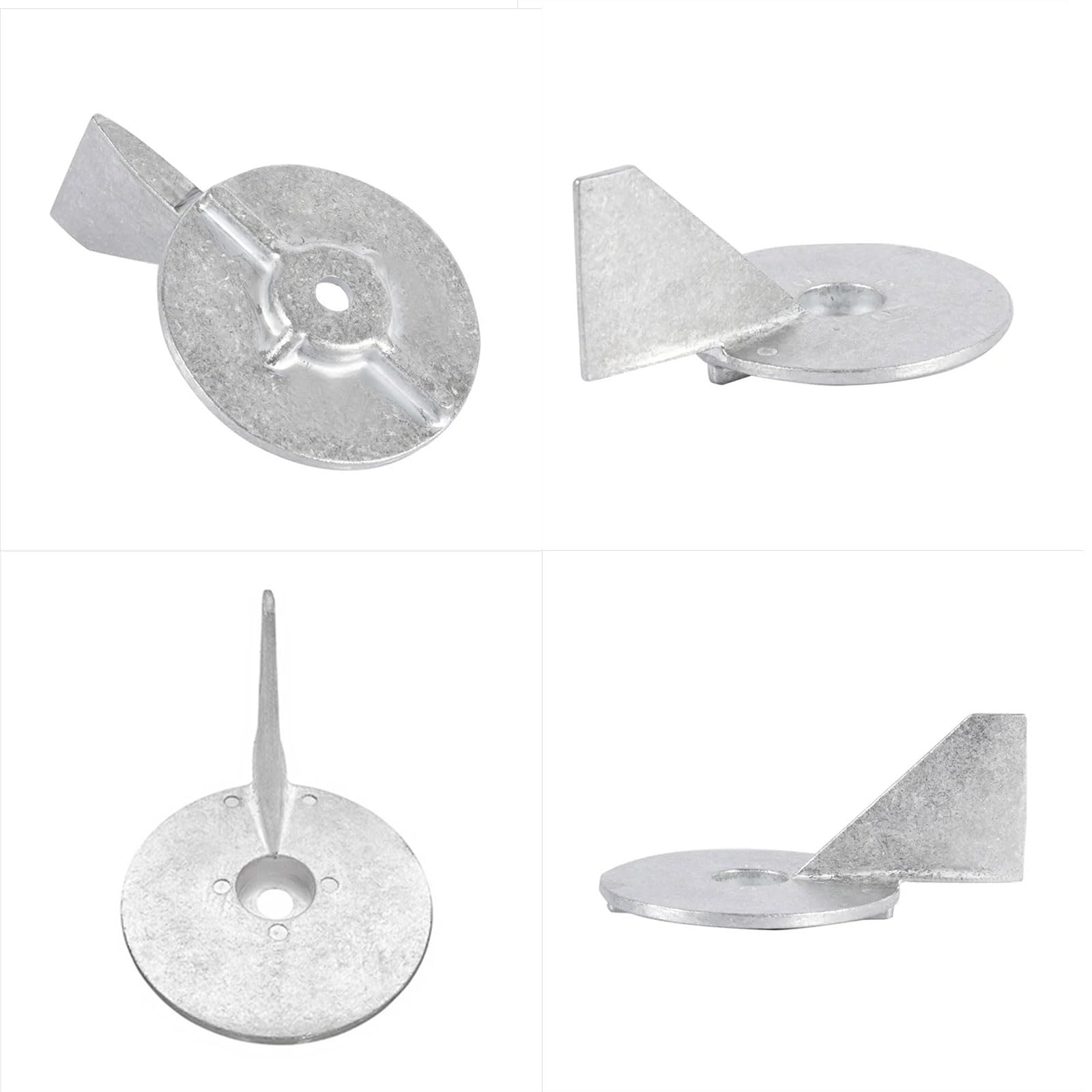 Anodo sacrificale in lega di zinco marino per motori fuoribordo 40 90HP Bilanciato Timone Trim Tab Anodo Sostituzione Rustproof in lega di zinco