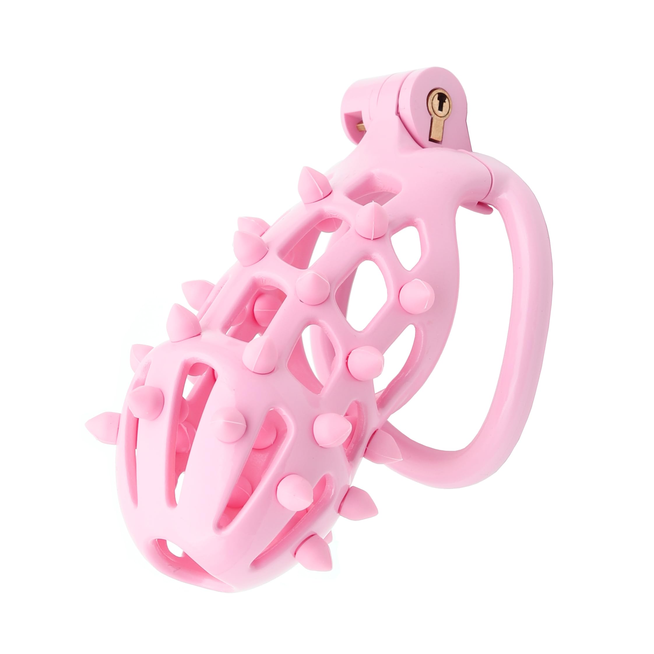 Cobra Male Chastity Cage with Lock &amp; 4 Rings Resin Virginity for Men Breathable (Comfort)