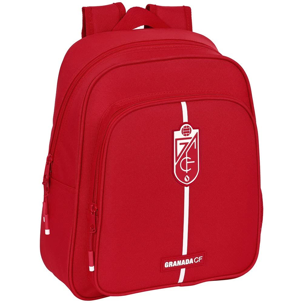 SAFTA Unisex Kid's Backpack Children's Granada C.F, 280x100x340 mm, red, Estándar