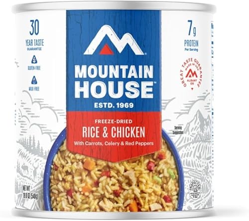 Miniatura 2 de Mountain House Lata de arroz y pollo #10  Alimentos liofilizados para mochileros y campamentos Alimentos de supervivencia y emergencia  Sin gluten