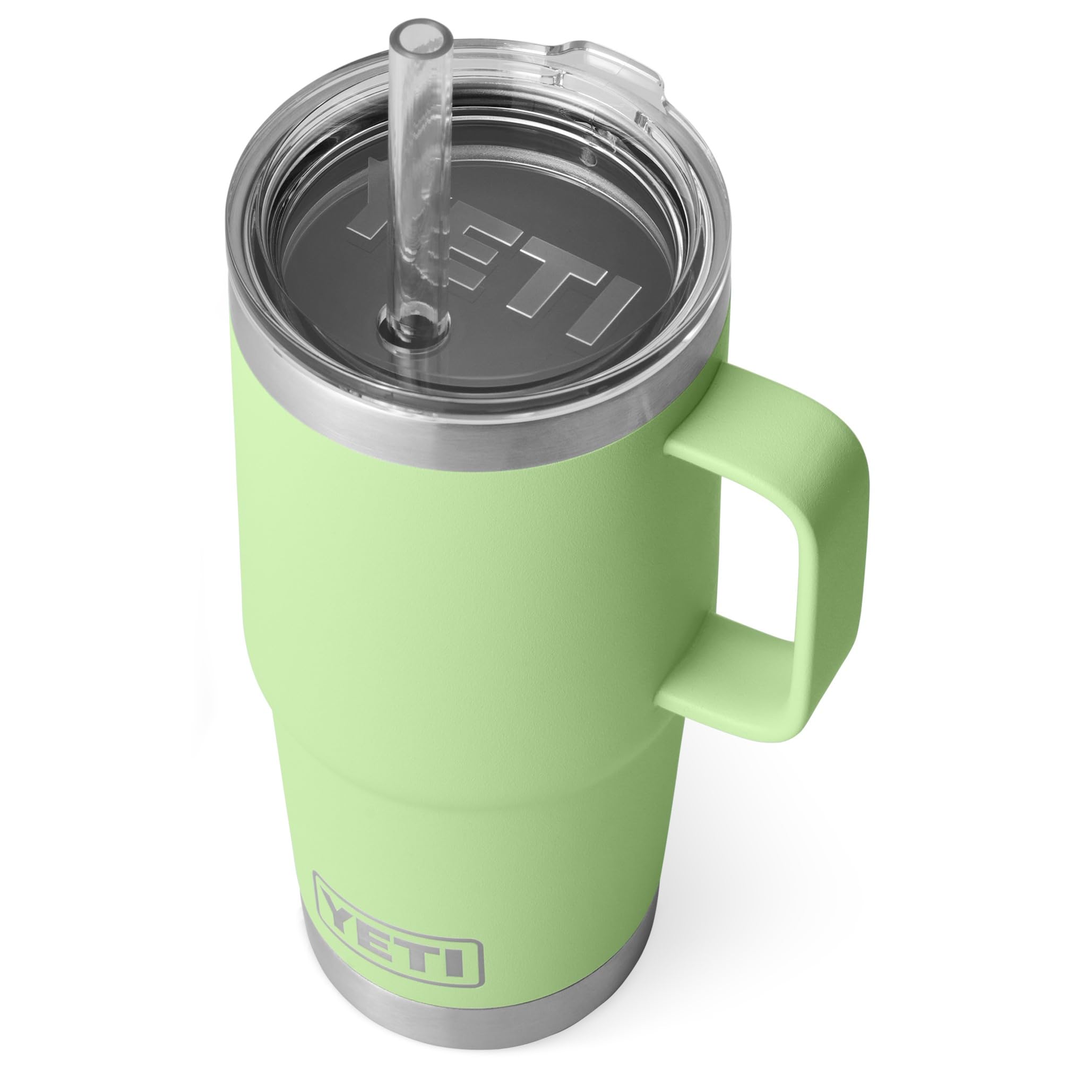 YETI Rambler Straw Mug, Stainless Steel Vacuum Insulated Mug with Straw Lid, Key Lime, 25 oz (739 ml)