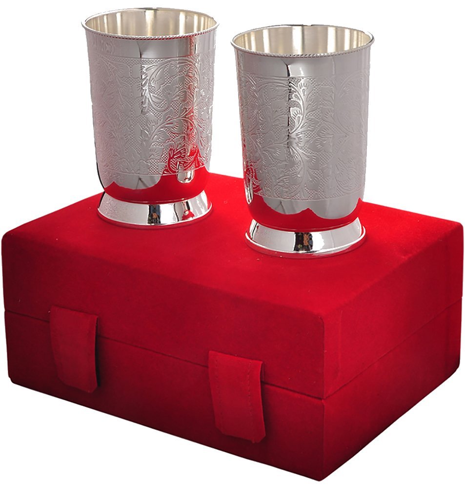 Before & After, LLC Set of 25 Red Glass Pocket Hearts