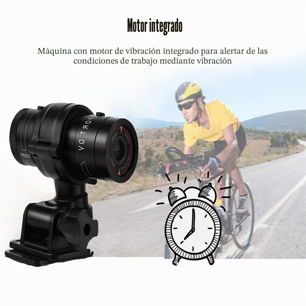 Mini Sport Camer, portátil, Full HD 1080P, Impermeable, cámara para Deportes al Aire Libre, USB para Deportes al Aire Libre, Aventura Extrema al Aire Libre, práctica cámara para Casco