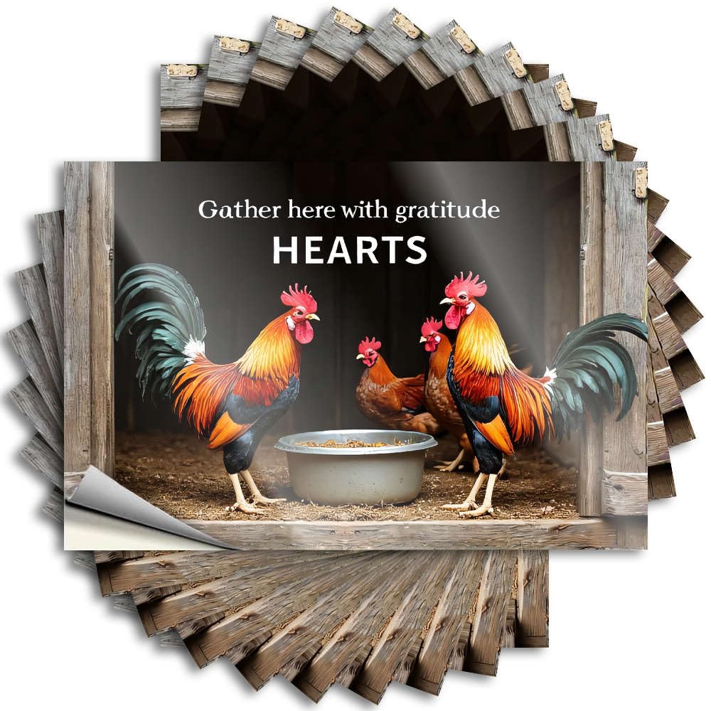 Vintage, Decal Window Gather Here with Gratitude, Hearts. | Alcohol Bath Sets(8X12CM)