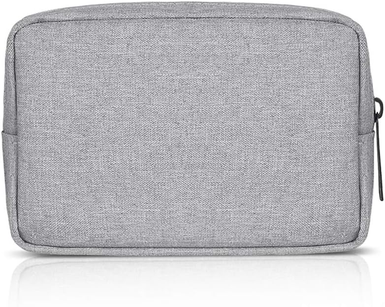 Universal Electronics/Accessories Soft Carrying Case Bag, Durable & Light-weight,Suitable for Out-going, Business, Travel and Cosmetics Kit (Small-Gray)
