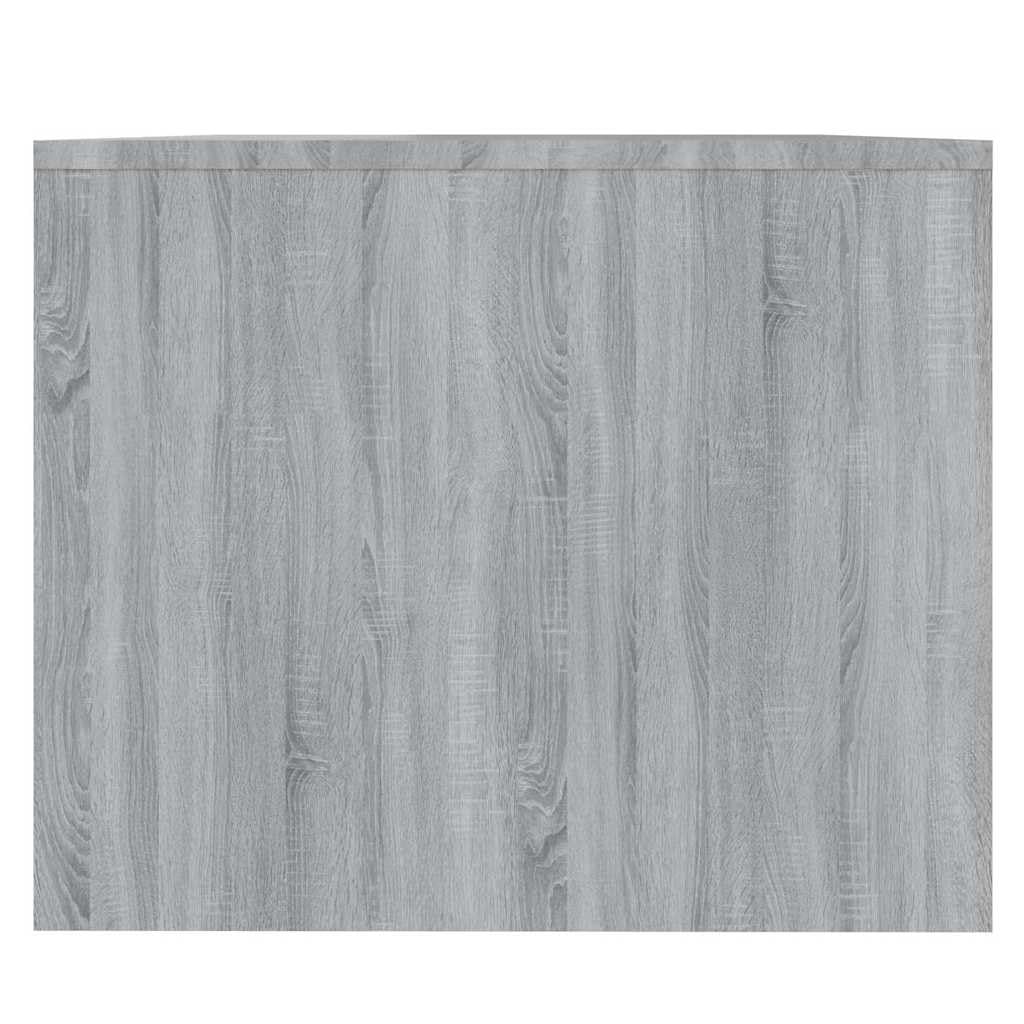 Mesa de centro Sonoma gris 90 x 50 x 41,5 cm, madera de diseño moderno, con 2 cajones, para salón, dormitorio, pasillo