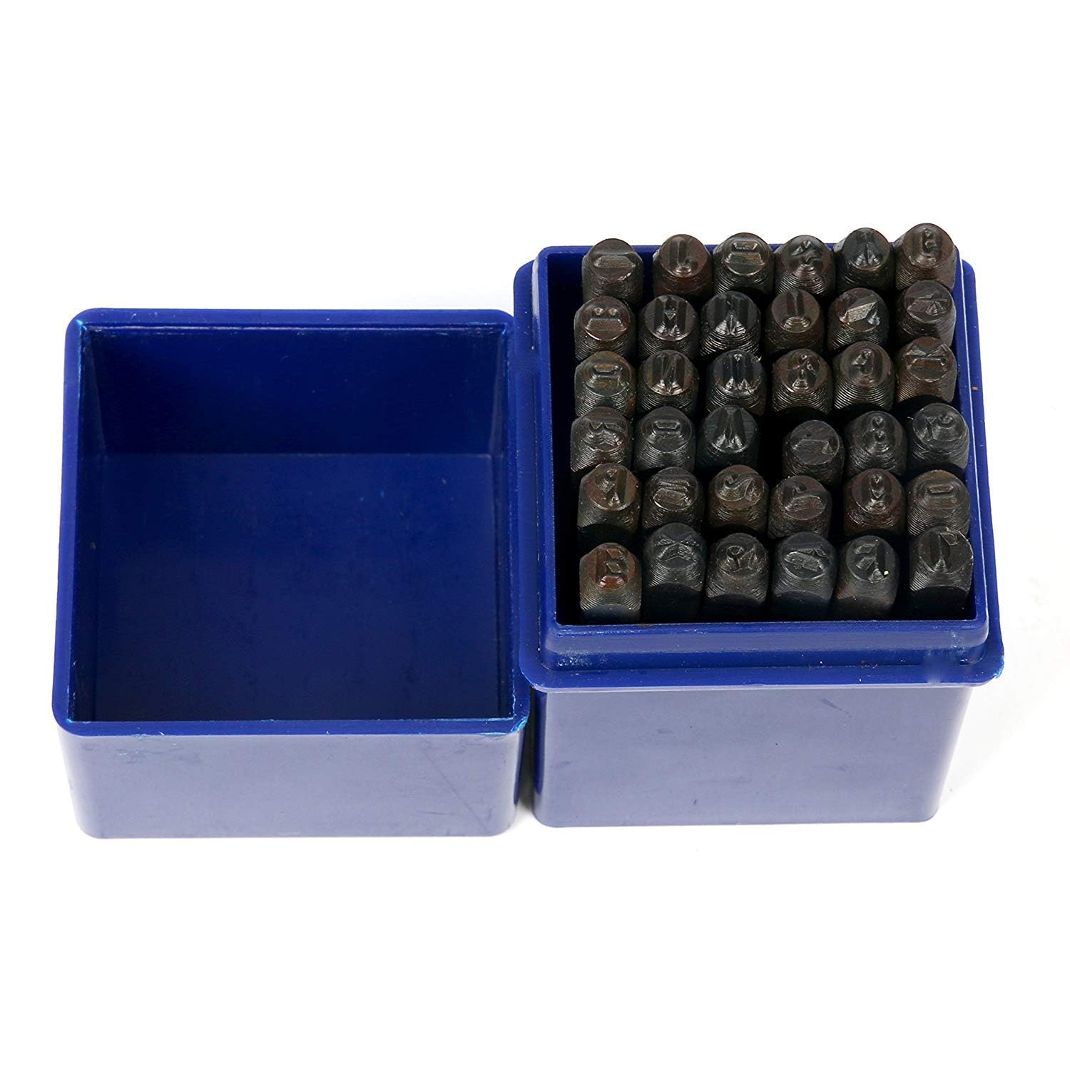 FreeTec Lot de 36 Poinçons Métal à Frapper, 3mm Lettres et Chiffres à Frapper, A-Z et 0-9 Tampon Lettres Numéro Chiffres pour Métal Bois Cuir
