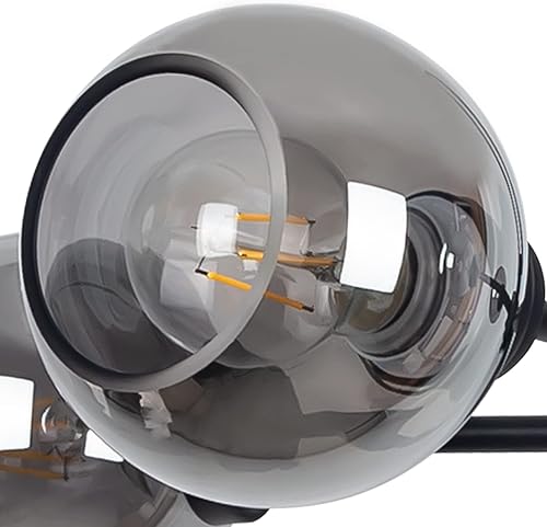 Miniatura 3 de Accesorios de iluminación de repuesto para lámpara de cristal negro ahumado, ideal para lámpara de arañalámpara colganteluz de techo, 1.7 in (1.7