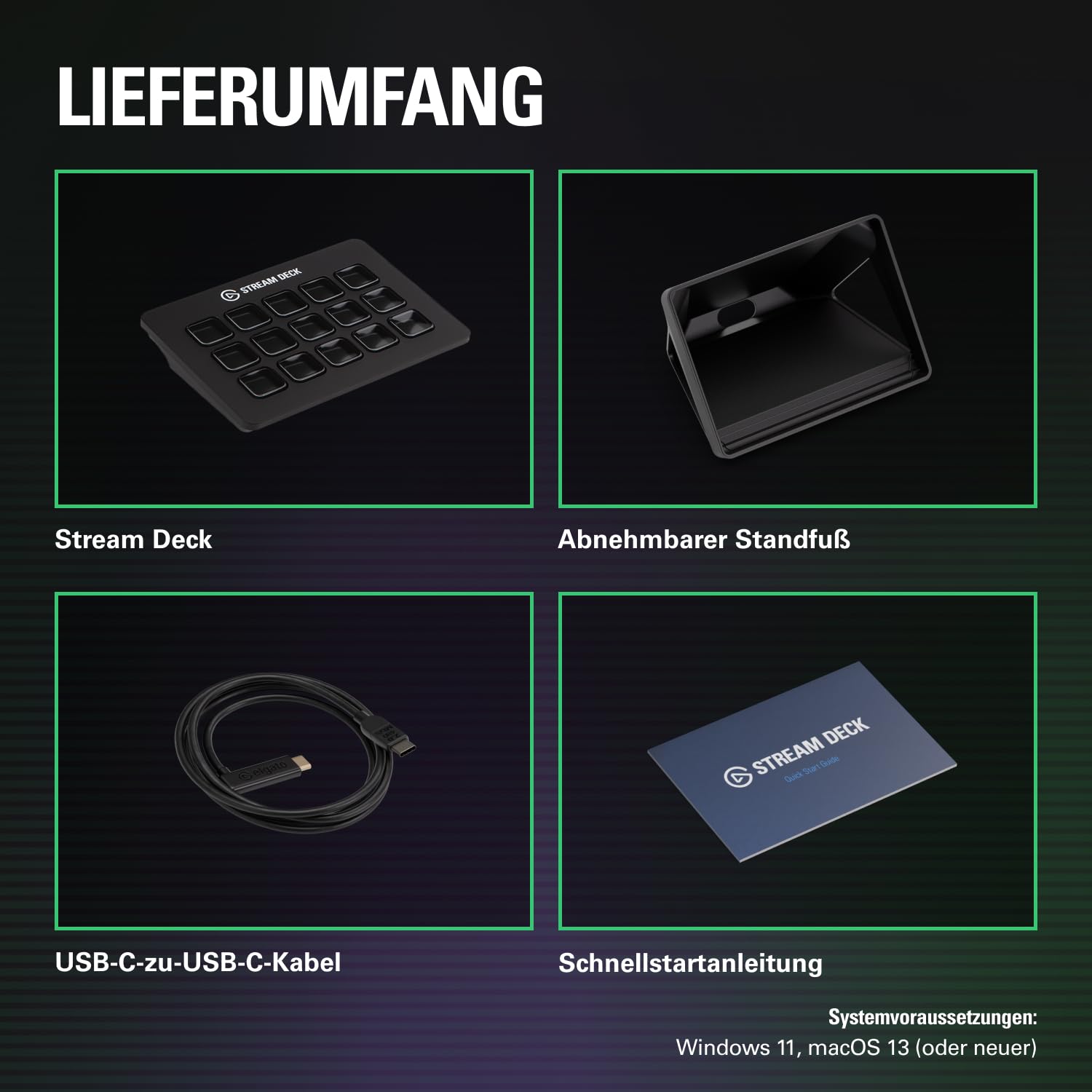 Elgato Stream Deck MK.2 – Studio-Controller, 15 Makrotasten, auslösen von Aktion in Apps und Software wie OBS, Twitch, YouTube und anderen, für Mac und PC