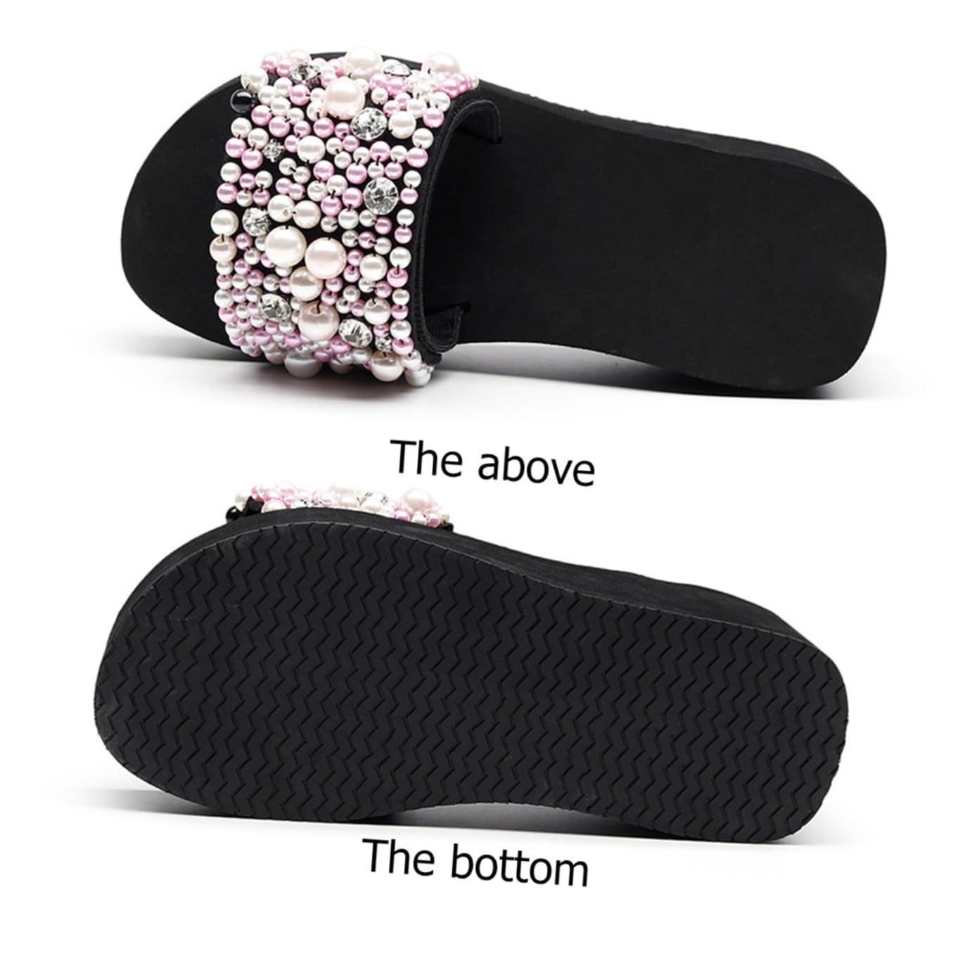 Beaupretty Zapatillas de Verano de Cuña Antideslizantes EVA, para Mujer, Gruesas y Cómodas, para Playa o Estar en Casa