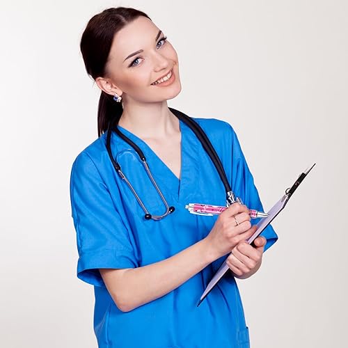 Miniatura 5 de 10 bolígrafos de enfermera, bonitos bolígrafos retráctiles de enfermera, bolígrafos de enfermería de tinta divertida para asistentes médicos,