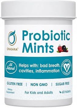 Orasana Wildberry Chewable Probiotics, Vegan Probiotic for Oral Health, All Natural Chewable Probiotic for Kids & Adults