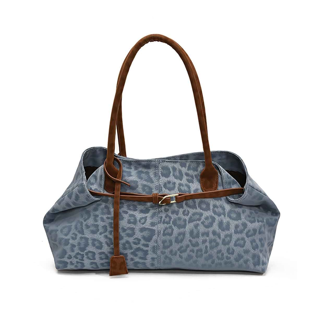 Gogobear Leopard Print Faux Leather Slouchy Hobo Bag for Women, Large Capacity Tote Shoulder Bag for Work & Everyday Use
