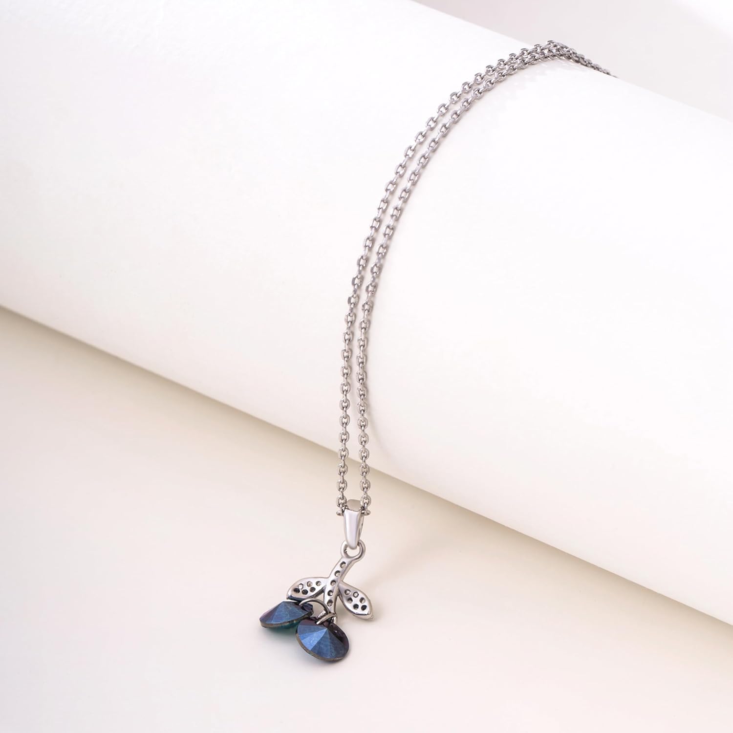 XUPING Crystal Necklace for Women Round Crystal Pendant Necklace Fine Jewelry Silver Dainty Pendant Necklace Cubic Zirconia Necklace Anniversary Birthday Jewelry Gifts Valentine's Day Gift - Image 6