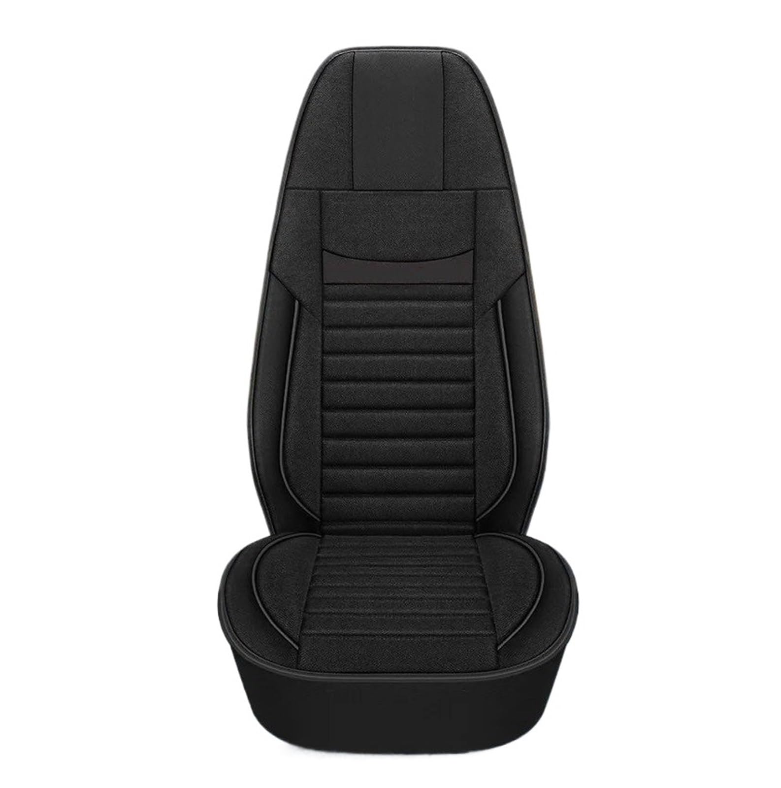 Fundas Asiento Funda Cojín para Asiento Coche para Scania para Volvo para Benz DAF IVECO Hino Tatra Iveco Kenworth Peterbilt Freightliner Camión Autobús Funda Coche Asientos(Style B - Black)