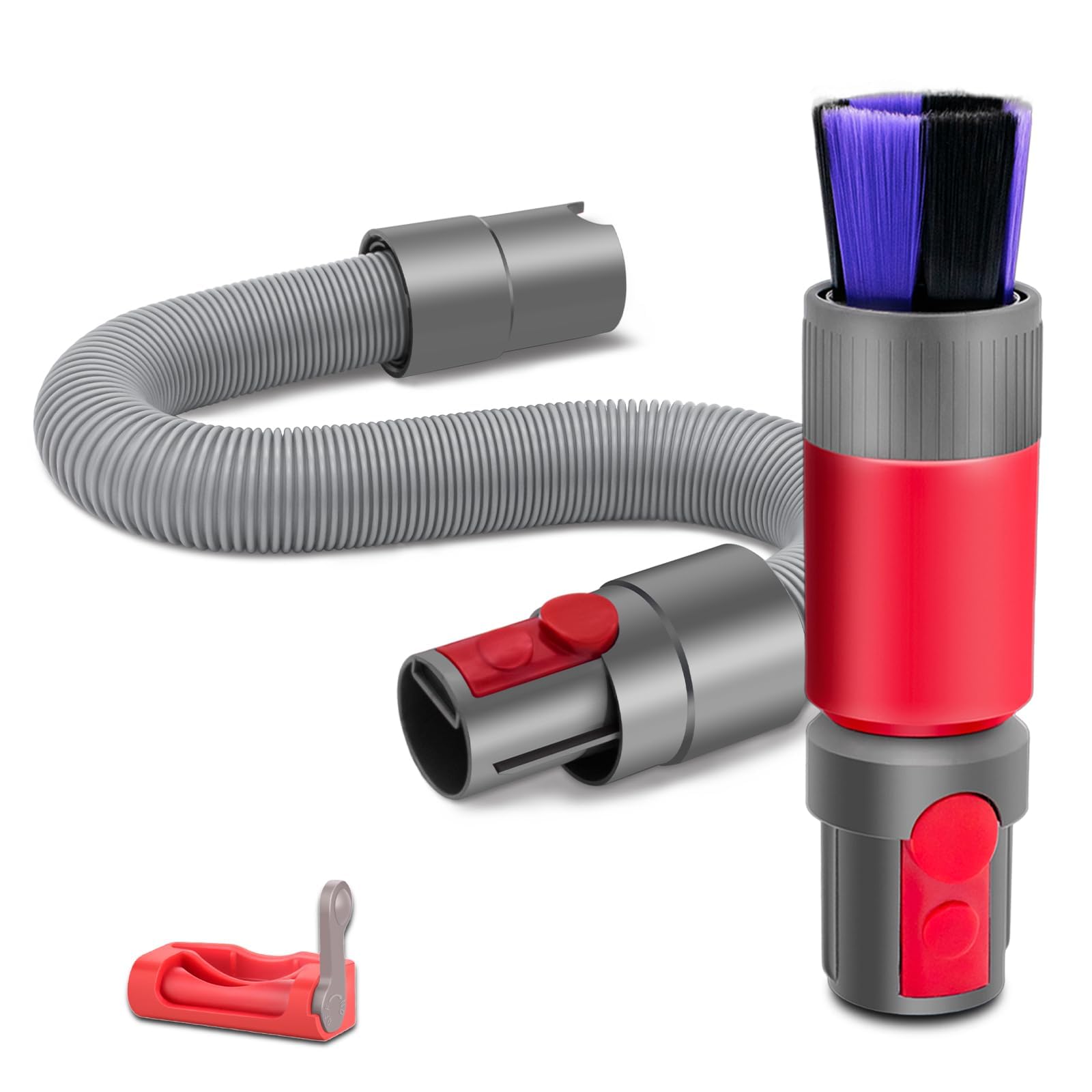 Azonee Flexible Extension Hose Attachment Dusting Brush for Dyson V7 V8 V10 V11 V15 Outsize Vacuum Cleaner, Soft Dust Removal Brush, Cordless Handheld Vacuum Replacement Parts