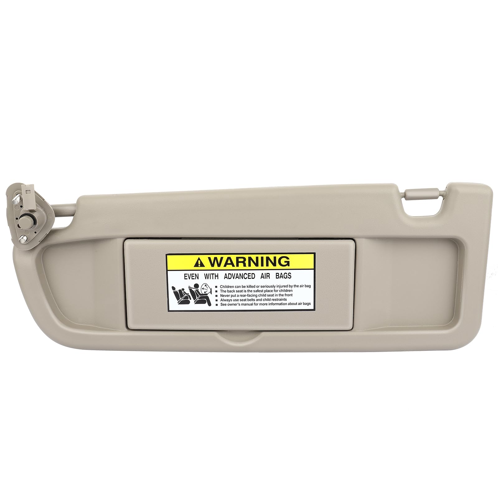 cciyu Warm Gray Windshield Sun Visor Mirror Left Driver Side Replacement fit for Honda Civic 2006-2011 Automobile Sun Visor Assembly