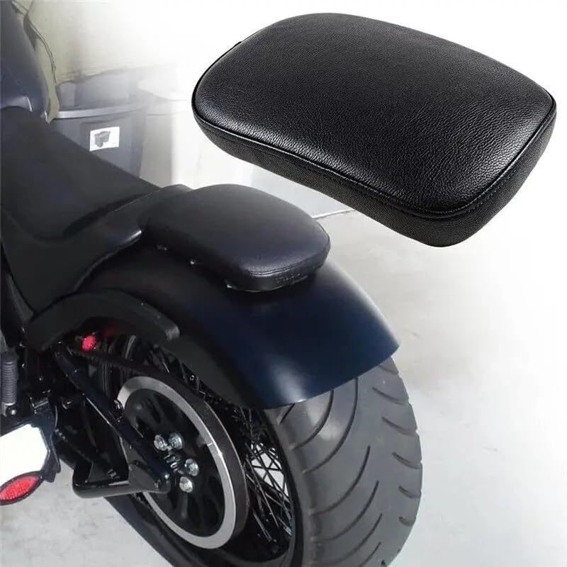 Coussin de passager arrière de moto rectangulaire noir pour Dyna 883 - 2