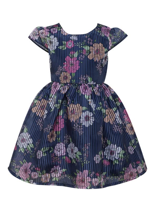 Image of Funshine Girls Spring Summer Casual Dress for Kids | Soft Breathable Comfortable Everyday Wear for Play School Outings Birthday Parties & Family Occasions | Stylish Lightweight Trendy Outfit