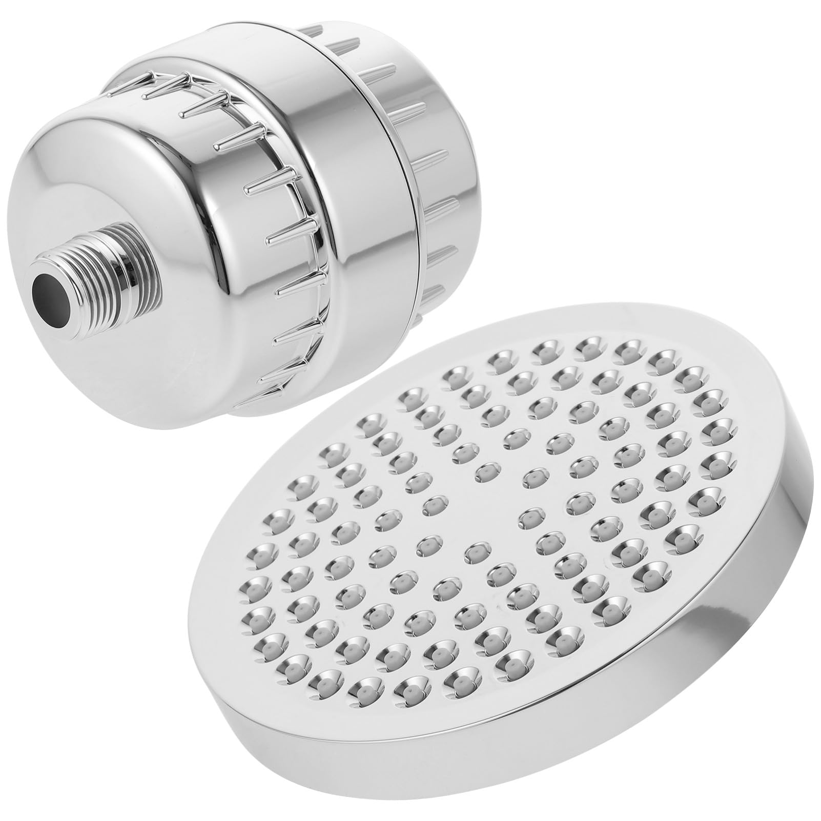 ERINGOGO Filtre Anticalcaire Rotatif avec Douchette Haute Pression et Filtration Multi-Niveaux pour Eau Dure Adapté Salle de Bain