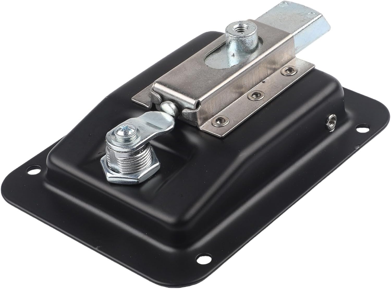 Large Paddle Handle Lock Latch, 140 mm x 108 mm, Black Powder Coated, for Caravan, Ute, Truck, and RV Toolbox — Stainless Steel Weather-Resistant